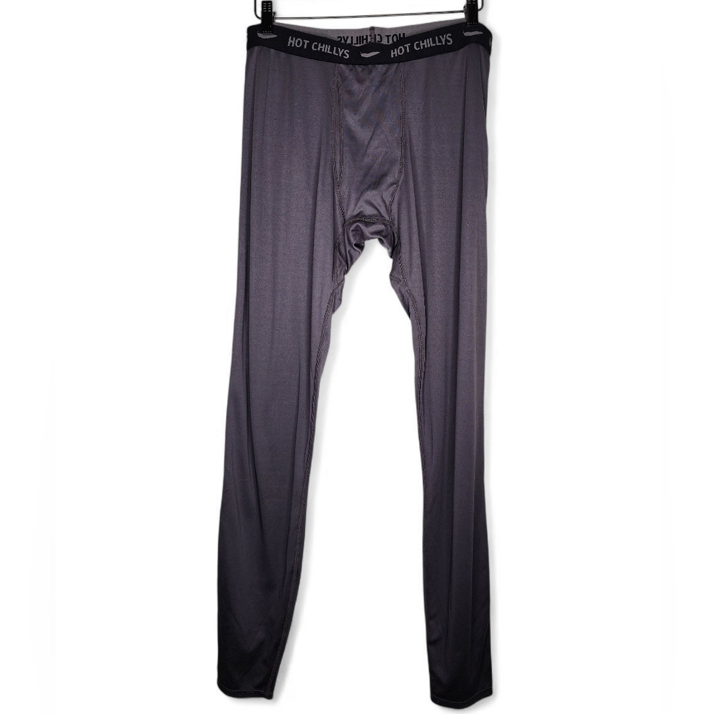 Hot Chillys Peach Skins Fly Thermal Base Layer Bottom in Gray Size L